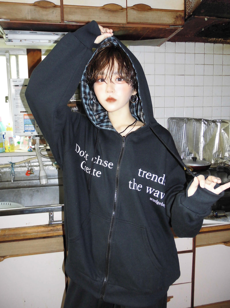 check reversible zip parker 