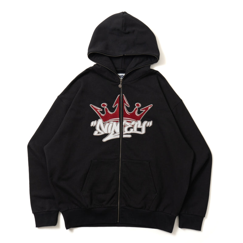 King Logo Front Zip Hoodie