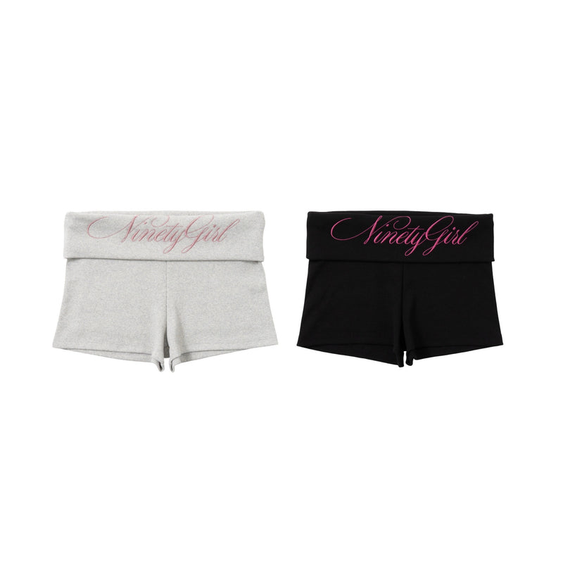 Cross Logo Studded Micro Shorts – YZ