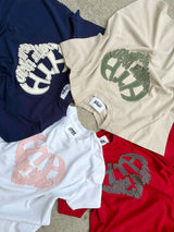 HEART LOGO APPLIQUÉ CROPPED TEE 