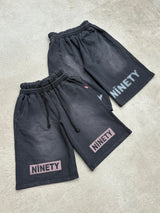 NINETY 褪色層次短褲 
