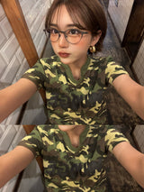 WB camo print ss tee