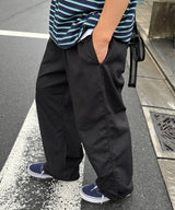ボーダーラインチェックパンツ