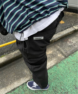 ボーダーラインチェックパンツ