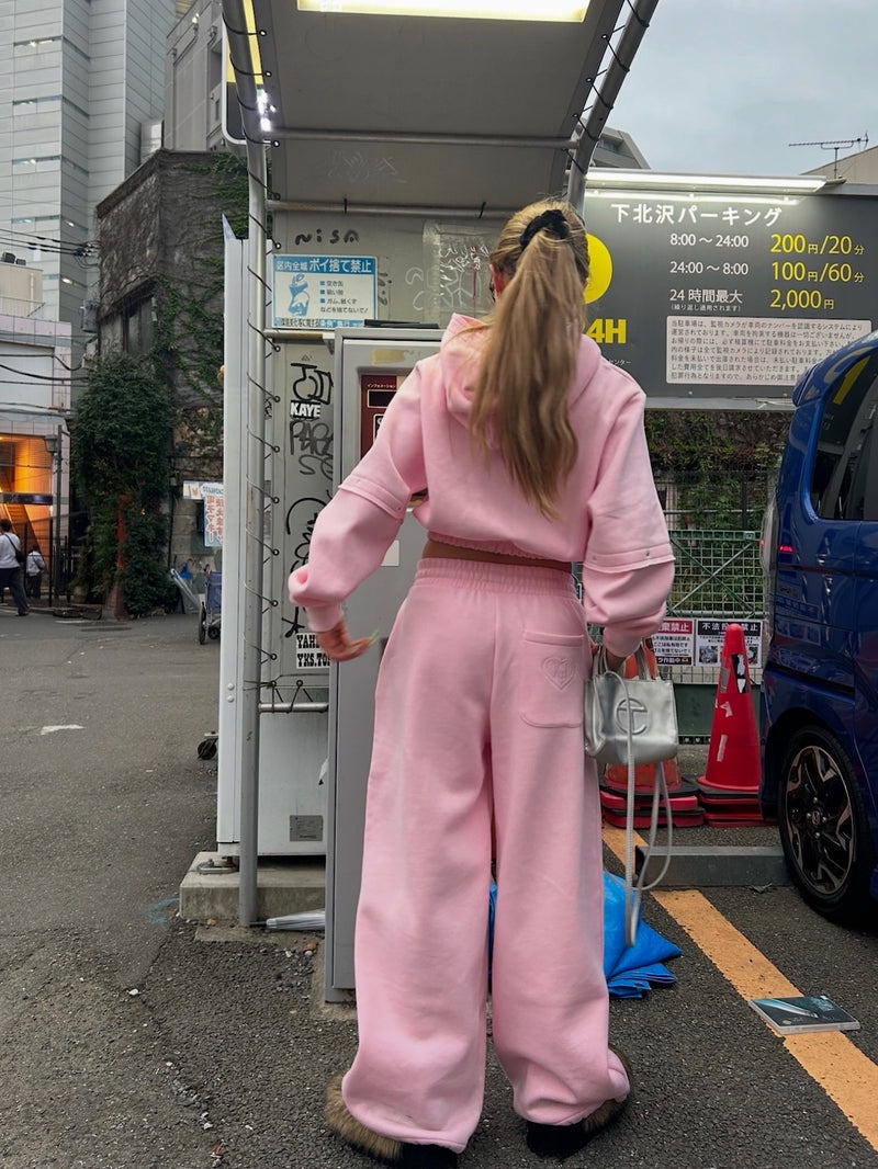 H heart logo river set up