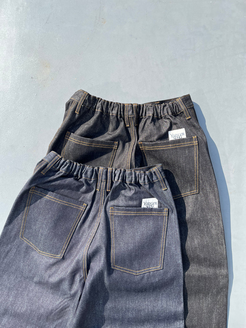 Rigid over tuck buggy denim – YZ
