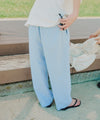 Gingham loungewear tapered pants 