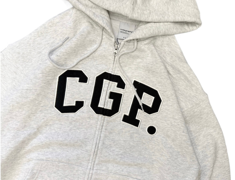 CGP arch logo hooded zip-up CBESUTC001