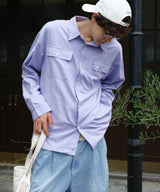 Drawcode Double Pocket Grid Shirt