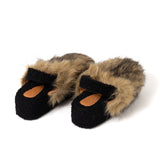 fur sandal