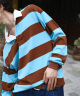 Nylon-Collar Rugby Shirt 