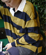 Nylon-Collar Rugby Shirt 