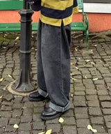 Two-Tuck Wide Denim 
