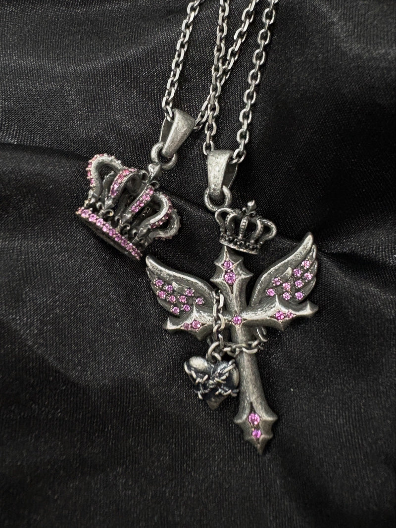 Cross Logo Vintage Necklace