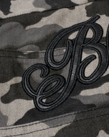 BU CAMOUFLAGE PATTERN BAGGY SHORTS