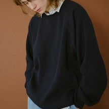 クラシックソフトラグランニット 