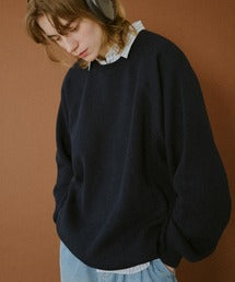 經典柔軟套頭針織衫 