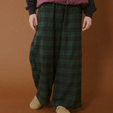 ストレートチェックパンツ 