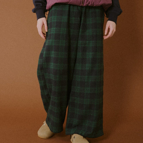 Straight Check Pants