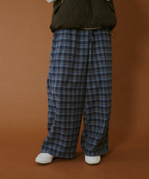 Straight Check Pants