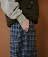 ストレートチェックパンツ 