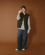 ストレートチェックパンツ 