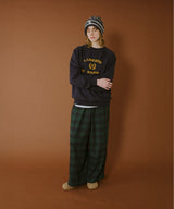 ストレートチェックパンツ 