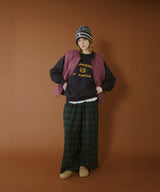 ストレートチェックパンツ 