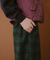 ストレートチェックパンツ 