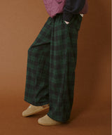 ストレートチェックパンツ 