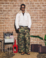 ウェスタン風のフェイクレザー作業用ジャケット 