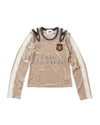 VARSITY VELOUR TOP