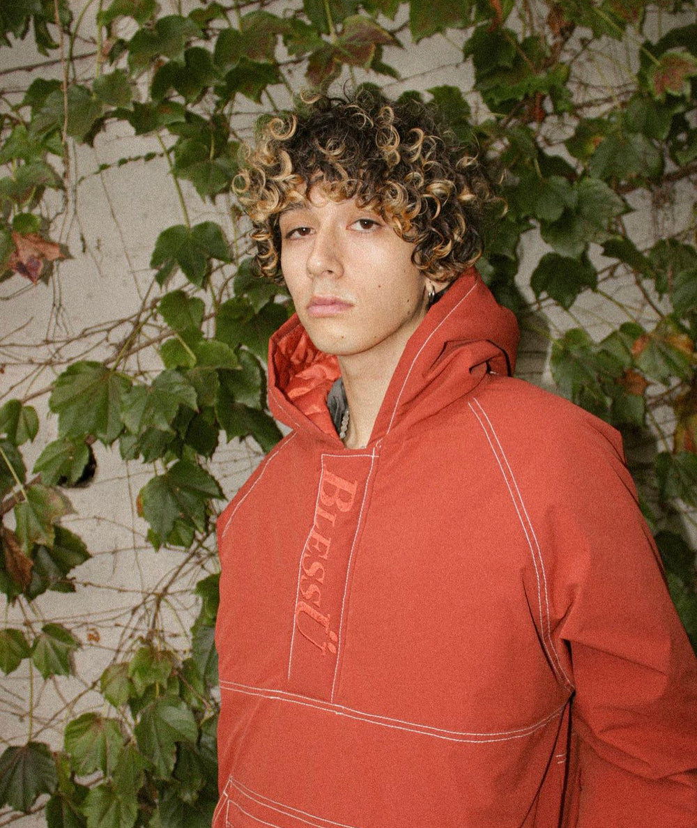 quilting stitch half zip anorak – YZ