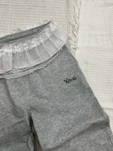 Lace sweat pants 【yung】 