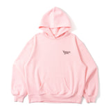 butterfly logo lame hoodie