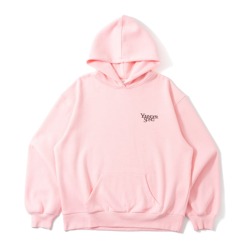 butterfly logo lame hoodie