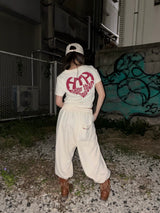 GLITTER HEART LOGO TEE