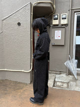 rhinestone curve sweat pants 