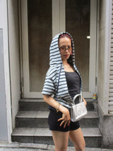 Assort Short sleeve zip hoodie