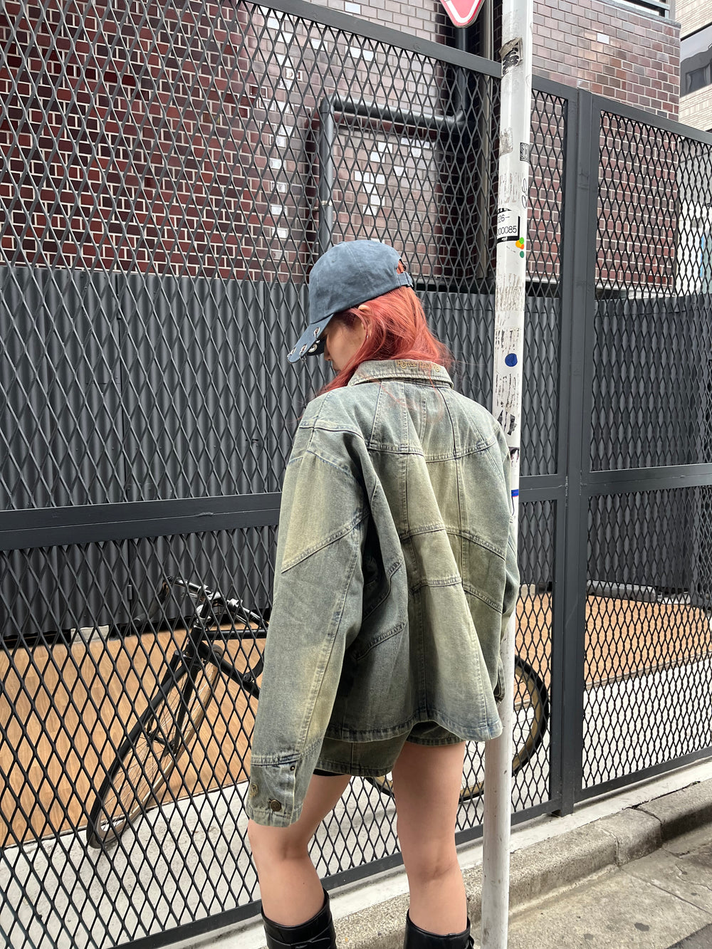 Switched denim zip blouson – YZ