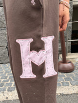 H HEART RHINESTONE SWEAT PANTS