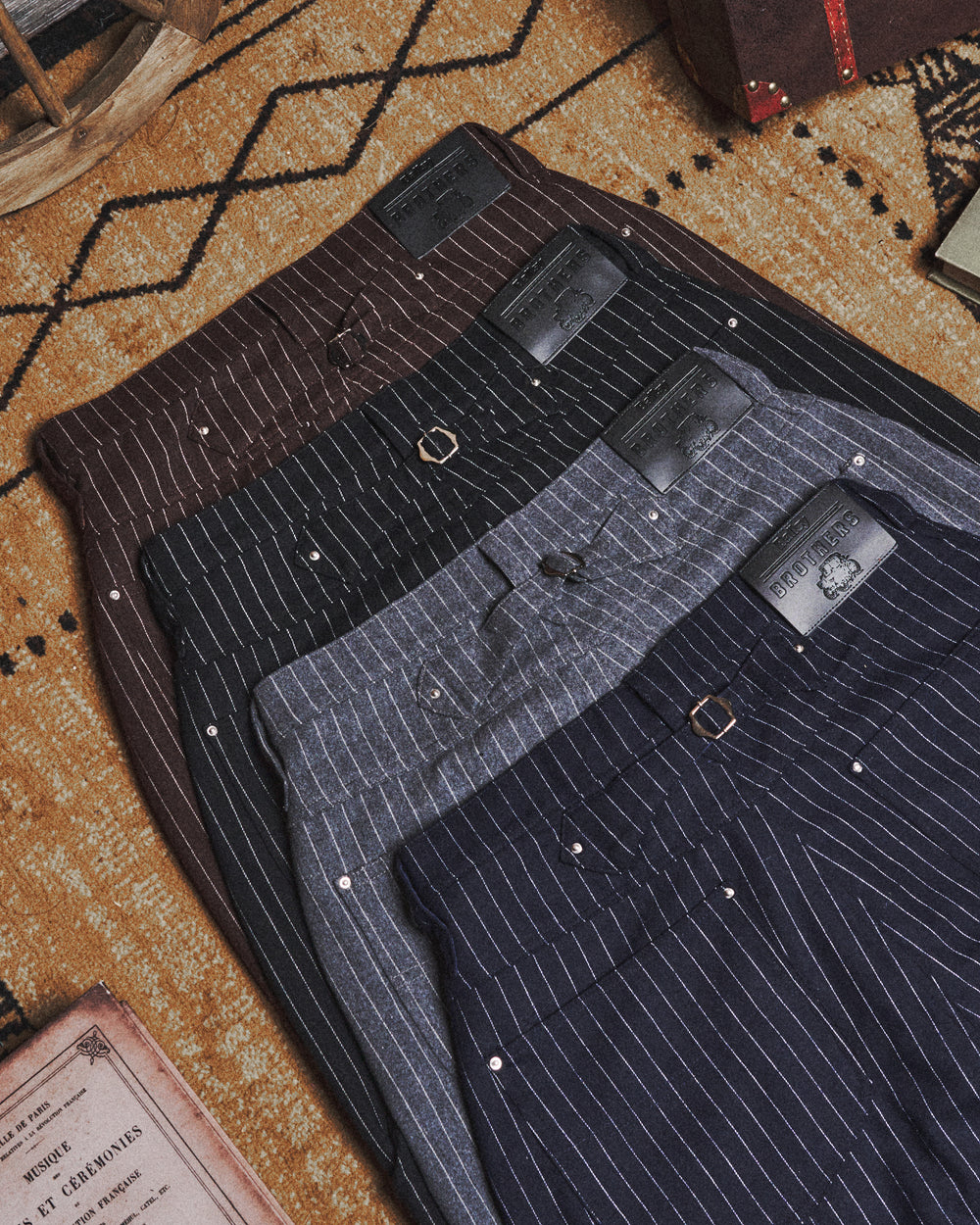 wool western stripe slacks – YZ