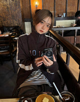 Patchwork track jacket