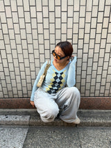 ARGYLE SWITCH KNIT 