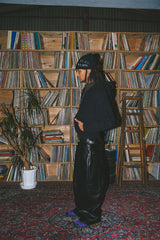 Ballsy Painter Faux Leather Baggy Pants