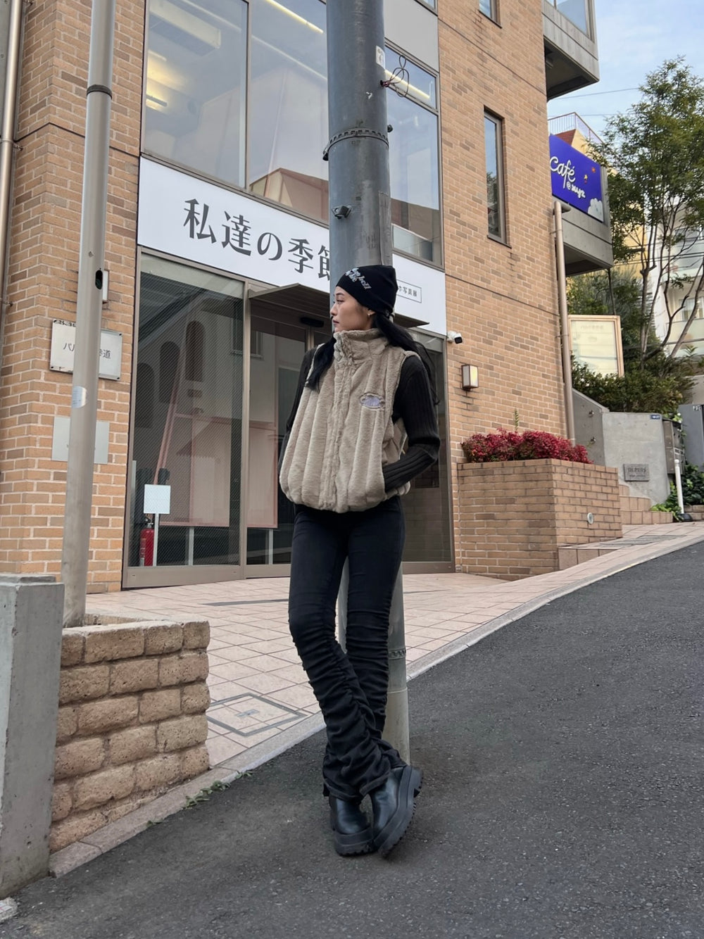 faux fur vest – YZ