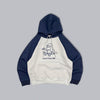 Hand drawing ruler raglan hoodie