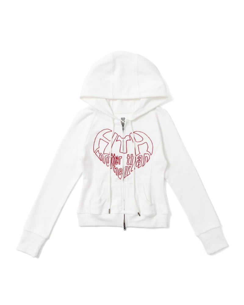 lace heart logo hoodie – YZ