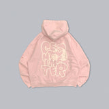 Damaged doodle pigment zip hoodie