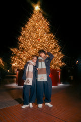 그라데이션 나비 로고 스웨트 팬츠 